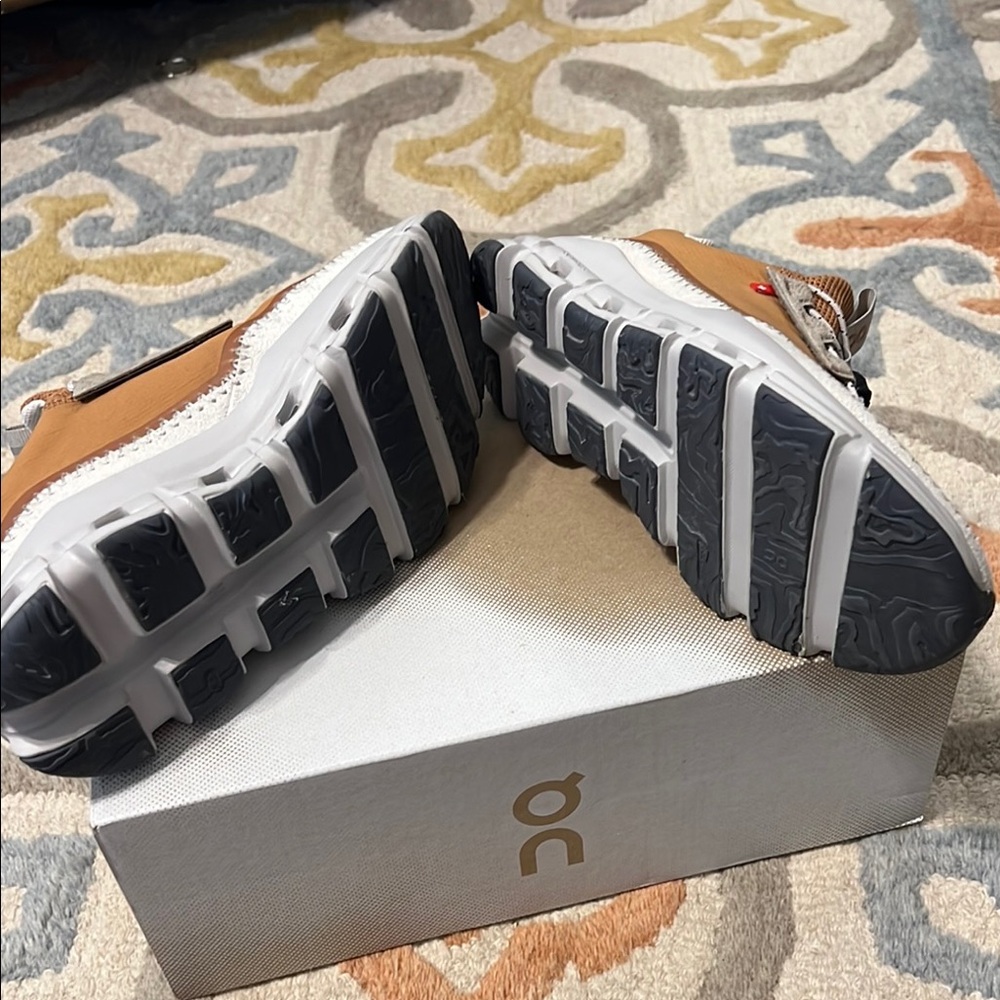 On Running Women's Sneakers - Brown and White - Picture 5 of 5
